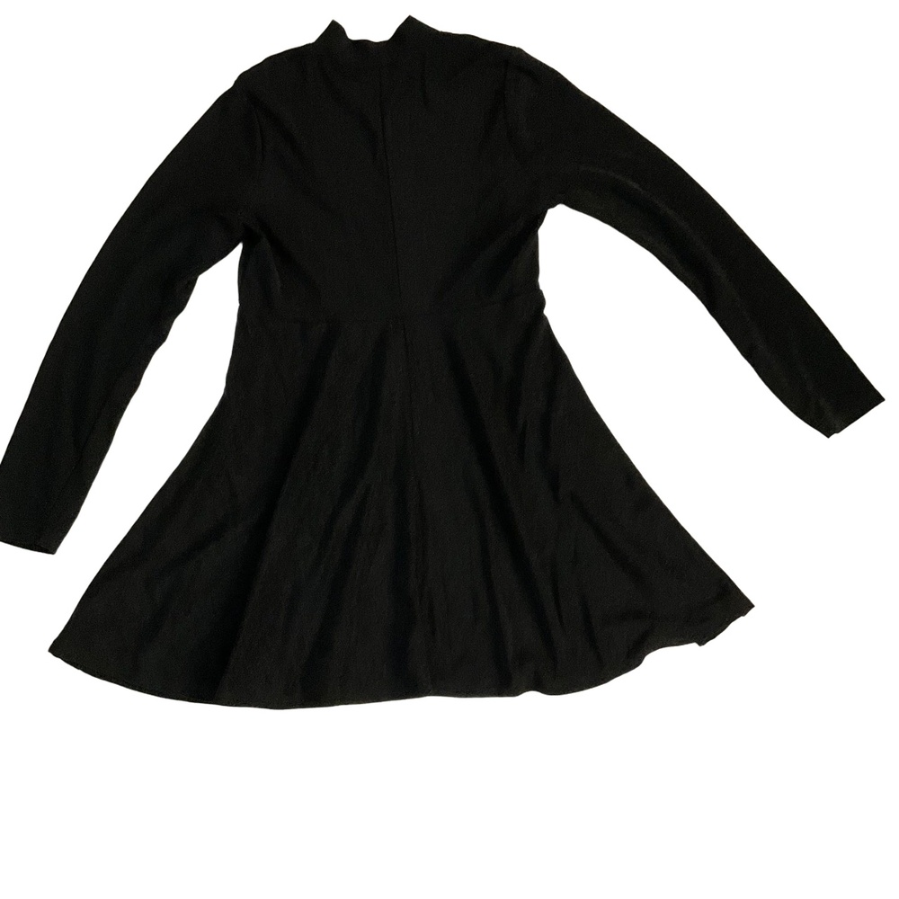 Wild Fable Black Long Sleeve Silver Speck Skater Goth Dress‎ XL